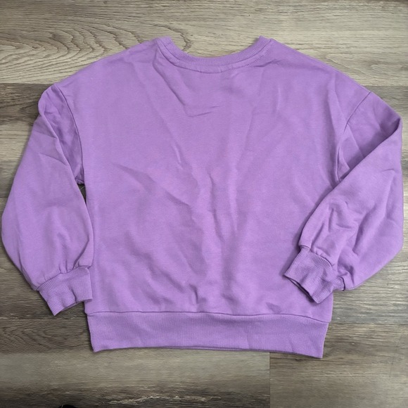 NWT Disney Hocus Pocus Girls Fleece Sweatshirt Glitter Halloween S (6-6X) Purple - Picture 4 of 10